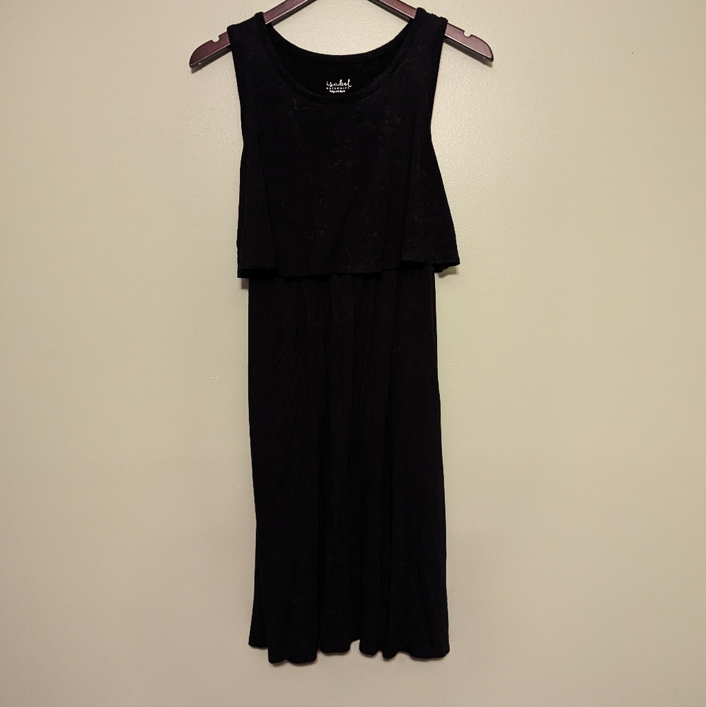 Isabel Maternity Nursing Black Dress